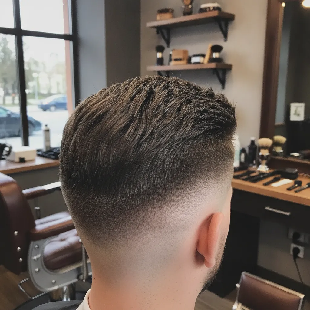 Classic pompadour hairstyle